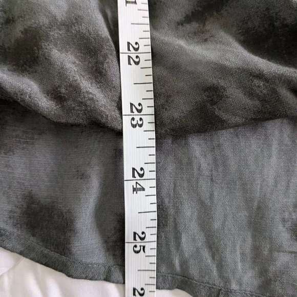 Rails Blouse Women's Large Slate Hillary Crossover Snap Tie-Dye Long Sleeve Top - Picture 16 of 16